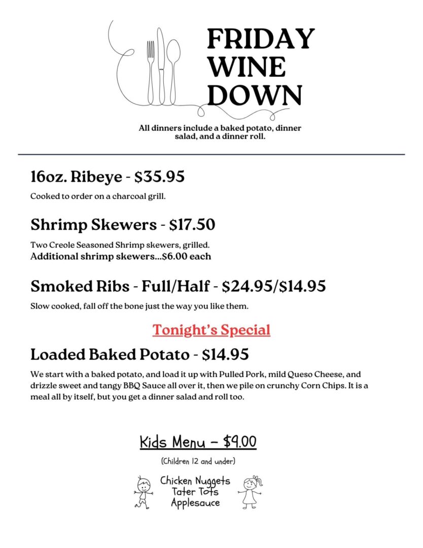 HPW Menu - Loaded Baked Potato Menu For June 13, 2025