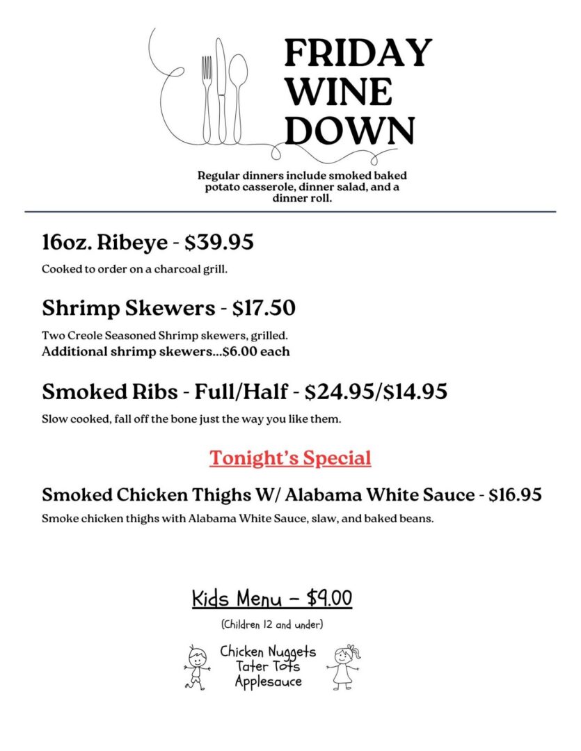 Menu For May 22, 2026