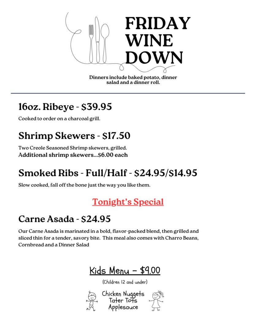 Menu For June 26, 2026