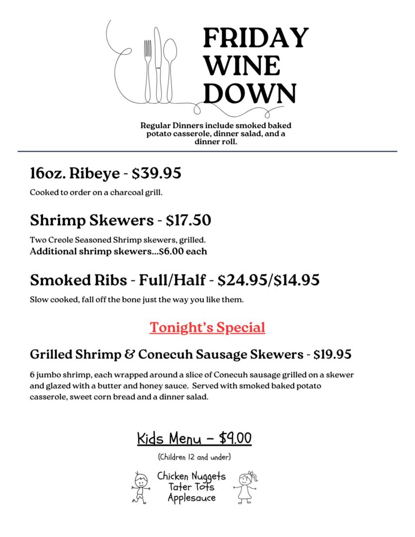 Menu for July 17, 2026