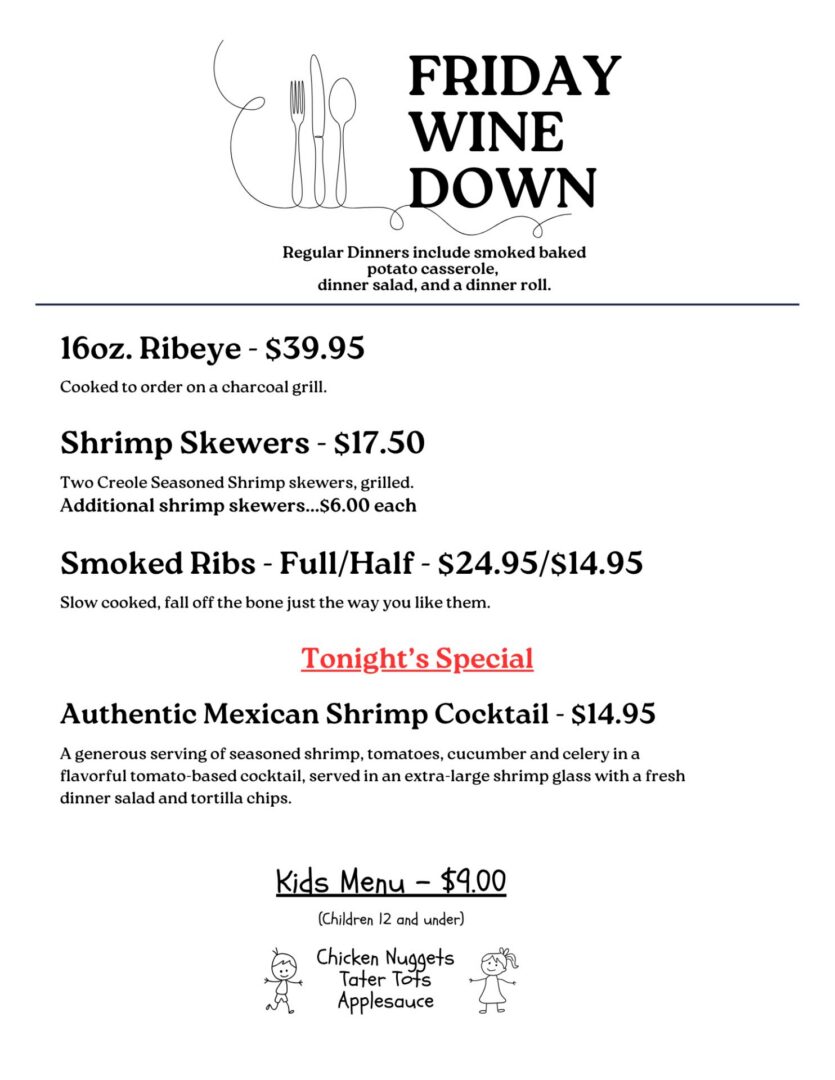 Menu For August 14, 2026