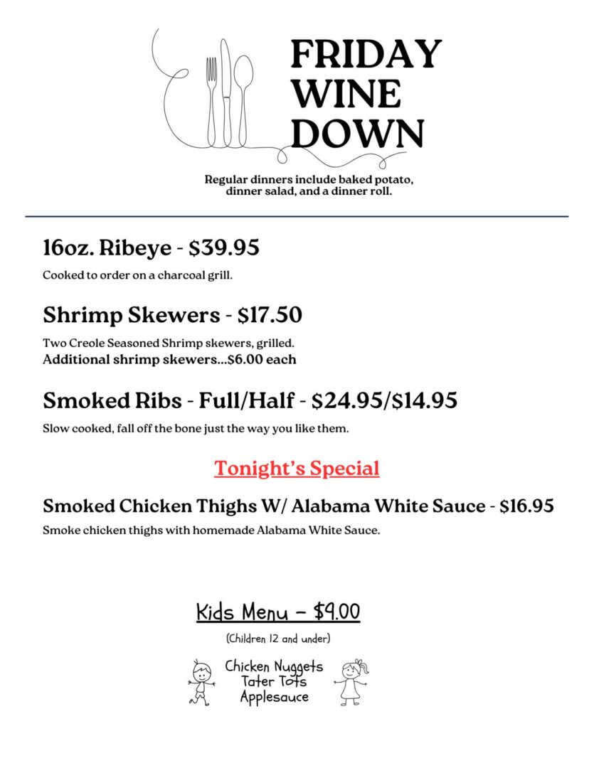 Menu for August 21, 2026